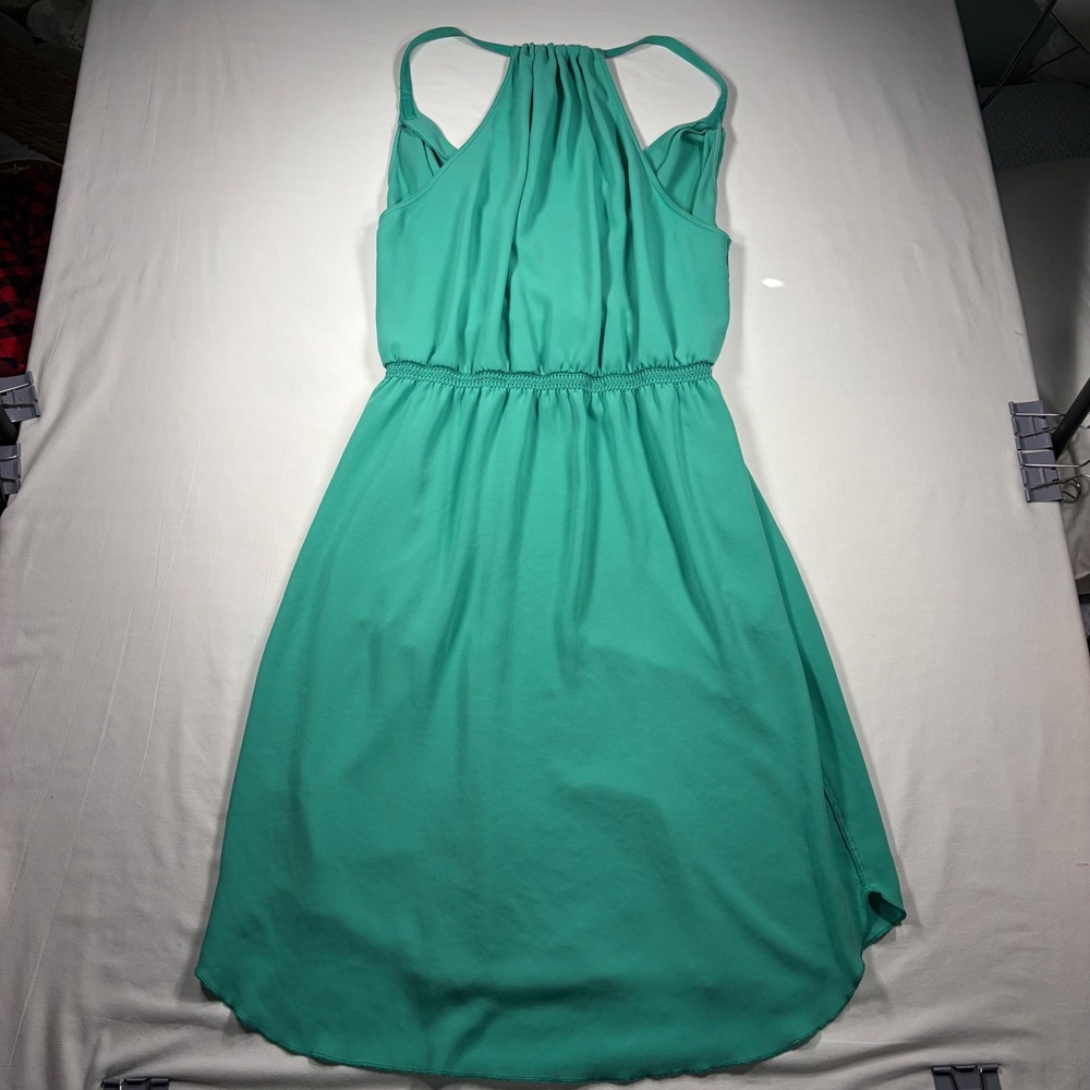 Wilfred Aritzia Surplice Halter Neck Dress Large Elastic Waist Elegant Romantic